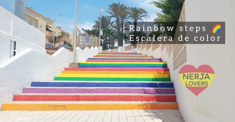 ðŸŒˆ Rainbow Steps in Nerja – How to get to these stairs. Location on the map.