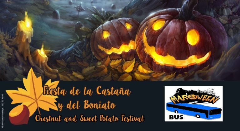 ðŸŽƒ Sweet potato and chestnut party. Halloween in Maro. BUS and activities program